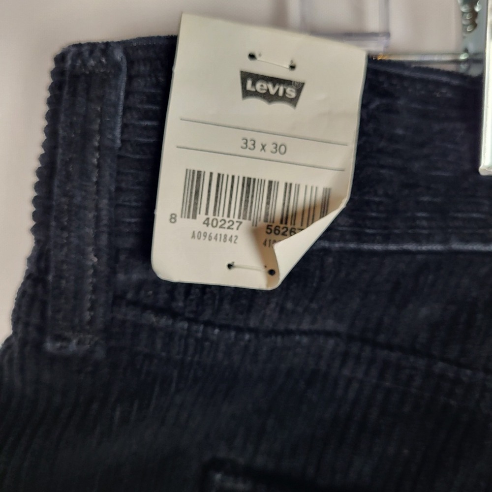 Levis Low Pro Corduroy Pants Mens 29x30 Black Straight Leg Jeans NWT - Picture 9 of 9